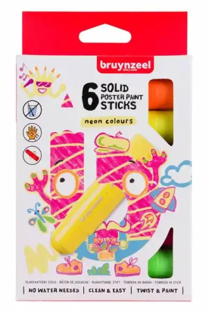 Veilige Betaling Bruynzeel Plakkaatverf Sticks Neon, 6st.