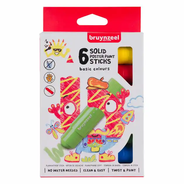 Bruynzeel Plakkaatverf Sticks Basis, 6st. Nieuw