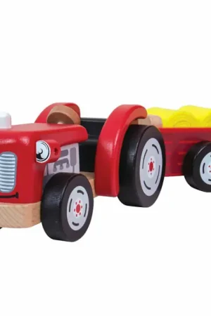 Tidlo Houten Tractor met Trailer Aanbieding