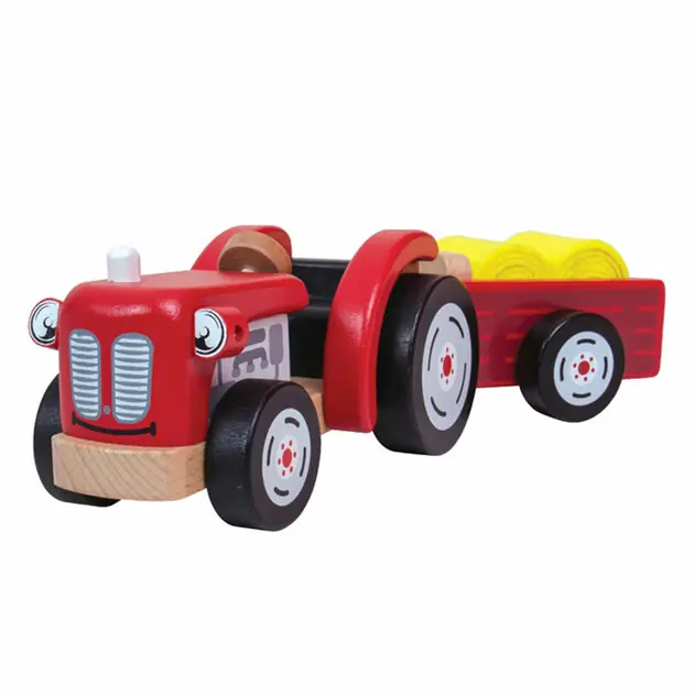 Tidlo Houten Tractor met Trailer Aanbieding