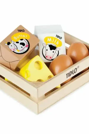 Favoriet Tidlo Houten Eieren en Melk in een kratje