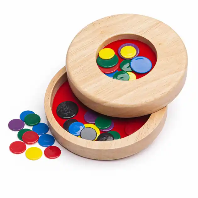 Bigjigs Tiddly Winks Houten Vlooienspel Express Levering