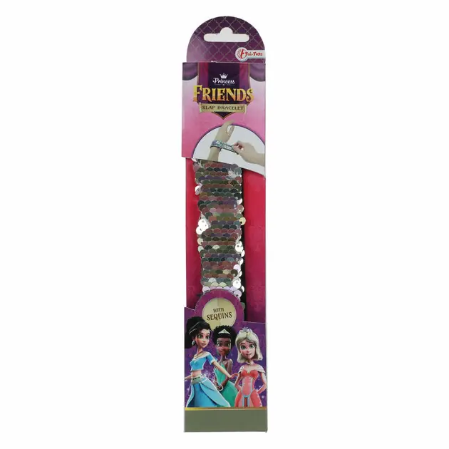 Direct Verzonden Princess Friends Klaparmband met Pailetten