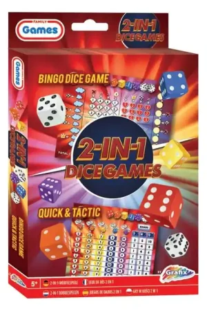 Beperkte Voorraad Dobbelspellen 2in1 (Bingo Dice & Quick and Tactic)