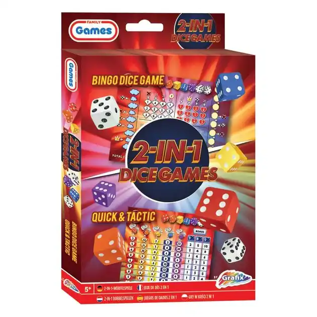 Beperkte Voorraad Dobbelspellen 2in1 (Bingo Dice & Quick and Tactic)
