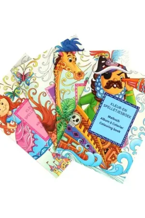 Kleur- en Spelletjesboekje, set van 24st. Gecertificeerd