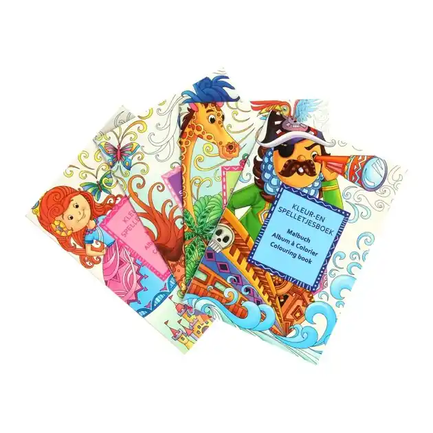 Kleur- en Spelletjesboekje, set van 24st. Gecertificeerd