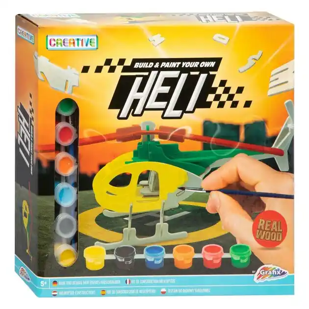 Rechtstreeks Van De Fabrikant Houten Bouw- en Schilderpakket - Helikopter