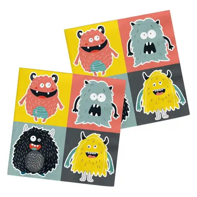 Fabrieksprijs Servetten Monster Bash, 20st.