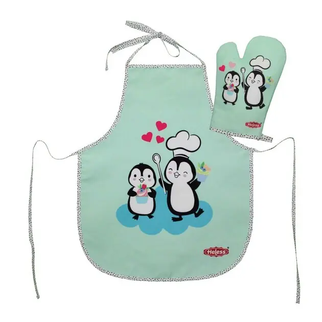 Set Kinderschort en Ovenwant Pinguin Populair