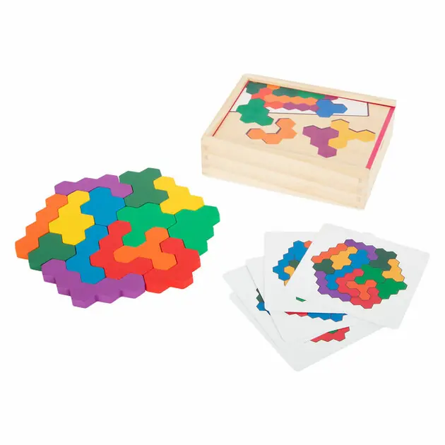 Speciale Aanbieding Small Foot - Houten Vormenpuzzel Hexagon