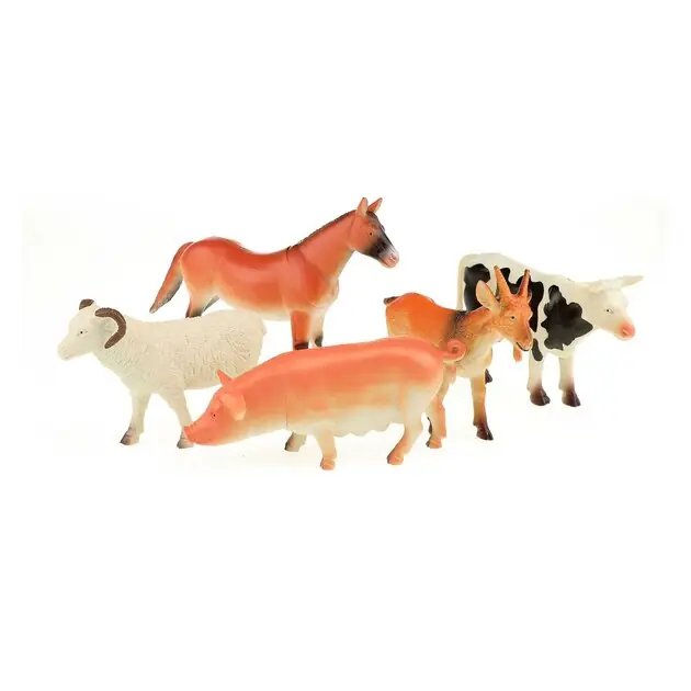 Actieprijs Animal World Boederijdieren Deluxe, 5st.