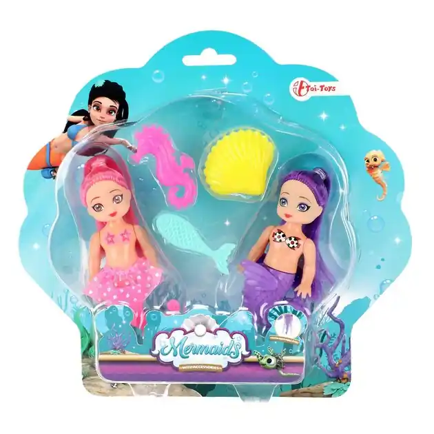 Hete Deal Mermaids Zeemeerminpop met Accessoires, 12cm