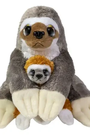 Lumo Stars Knuffel - Luiaard Caramel en Coffee, 24cm Snelle Levering