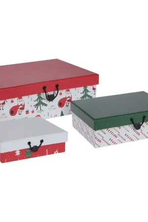 Geschenkdozenset Kerst, set van 3 Lage Kosten