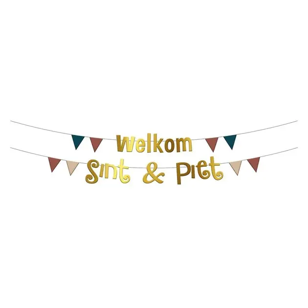 Letterslinger Welkom Sint & Piet Betaalbaar