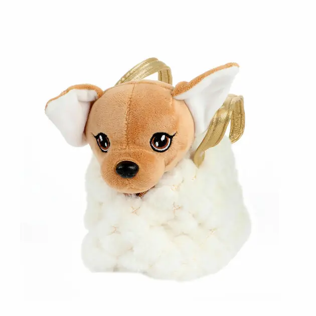 Flitsaanbieding Hond Pluche Chihuahua Handtas Wit