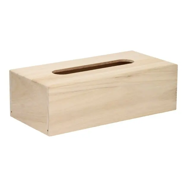 Weekendaanbieding Versier je eigen Houten Tissuebox