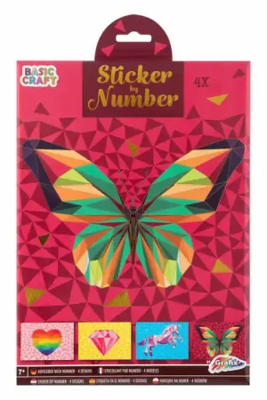 Finale Uitverkoop Stickeren op Nummer - Vlinder