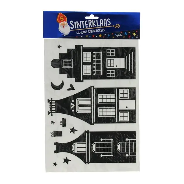 Hoge Kwaliteit Silhouette Raamstickers Sinterklaas