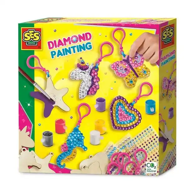 SES Diamond Painting - Houten Sleutelhangers Direct Beschikbaar
