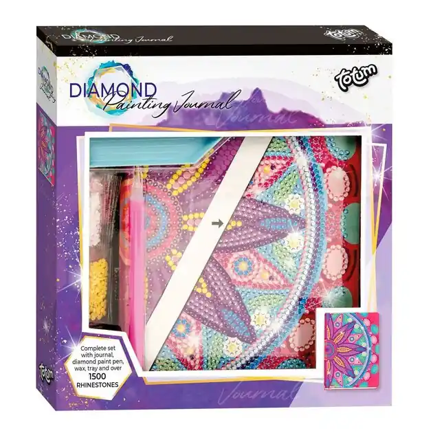 Fabrieksprijs Totum Diamond Painting Dagboek - Flower Mandala Roze