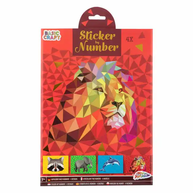 Dagaanbieding Stickeren op Nummer - Leeuw