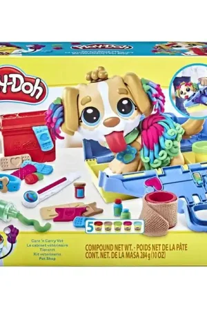 Play-Doh Care N Carry Dierenarts - Klei Speelset Koop Online