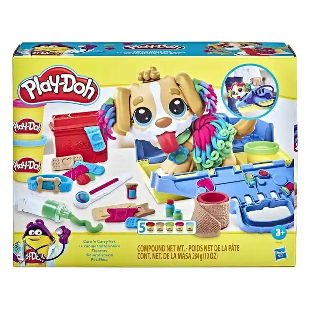 Play-Doh Care N Carry Dierenarts - Klei Speelset Koop Online