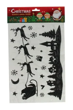 Fabrieksprijs Silhouette Raamstickers Kerst