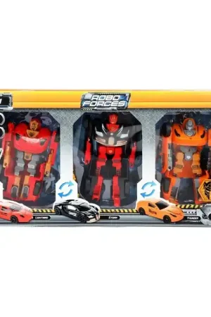 Koop Online Roboforces Transformeer Auto Robot, 3st.