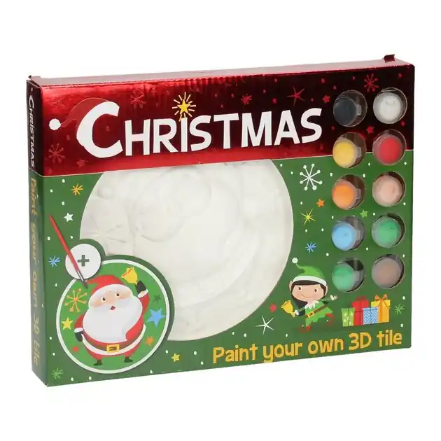 Beperkt Aanbod Schilder je eigen Kerst 3D-tegel