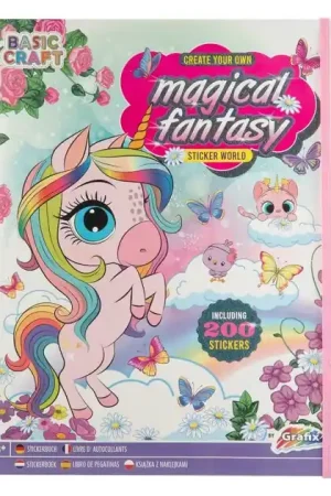 Stickerboek Magical Fantasy met 200 Stickers Tijdelijk Beschikbaar
