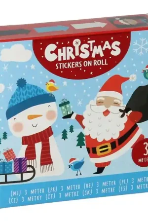Tijdelijk Beschikbaar Kerststickers op Rol, 3 meter