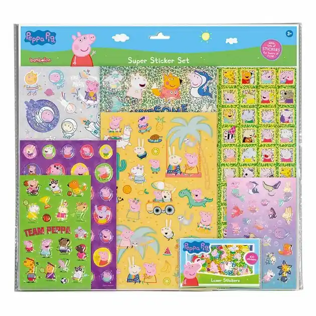 Super Stickerset - Peppa Pig Tijdelijk Beschikbaar