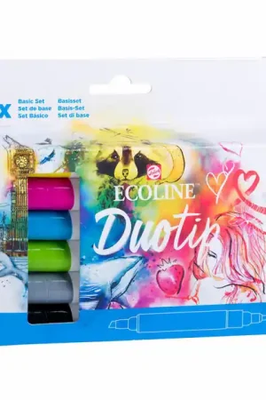 Betrouwbaar Ecoline Duotip Markers Basisset, 12dlg.