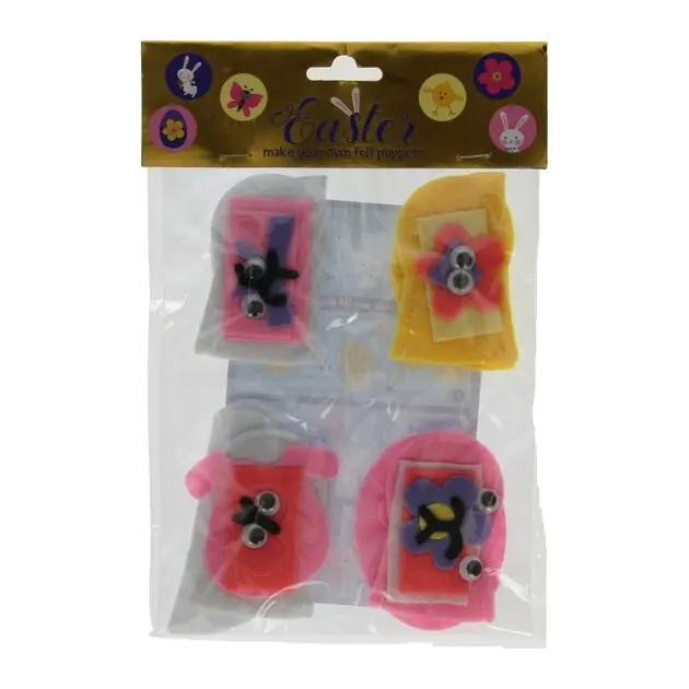 Maak je eigen Vingerpopjes Pasen, 4st. Exclusieve Aanbieding