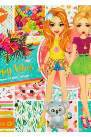 Besties Design Blok Happy Vibes, 20 vellen Koop Vandaag
