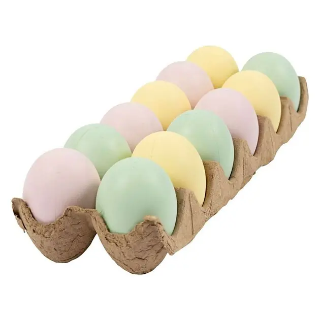 Plastic Eieren Pastel, 12st. Gratis Retour