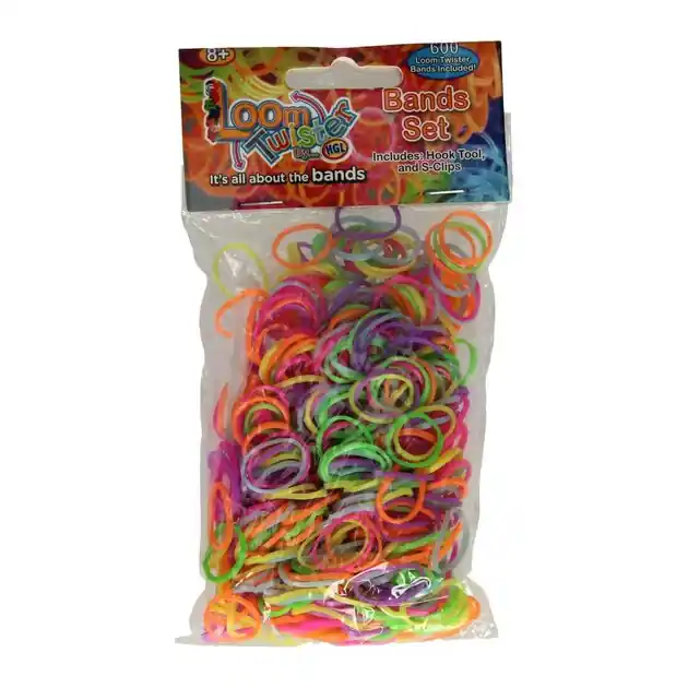 Gereduceerde Prijs Loombands Neon Mix Set, 600st.