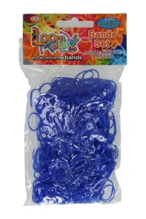 Loombands Blauw Set, 600st. Fabrieksprijs