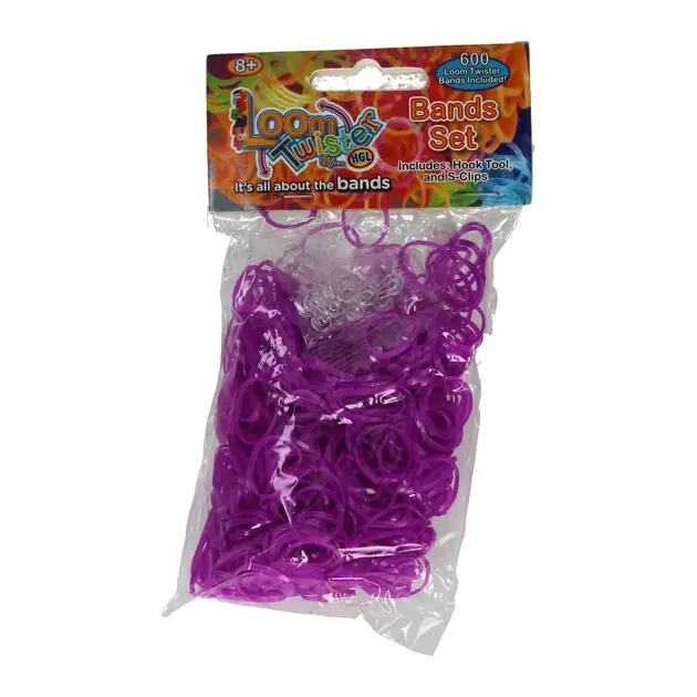 Loombands Paars Set, 600st. Veilige Betaling