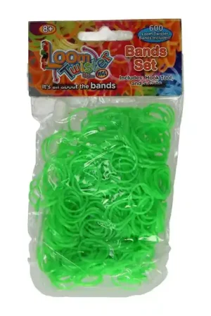 Loombands Groen Set, 600st. Goedkoop