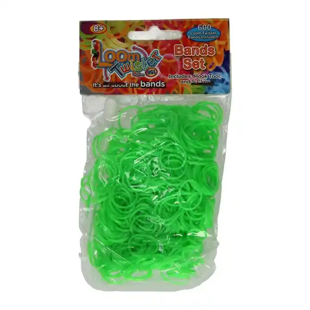 Loombands Groen Set, 600st. Goedkoop