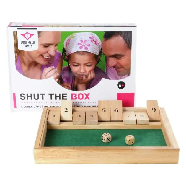 Beperkte Voorraad Shut the Box, 28x20x4,5cm