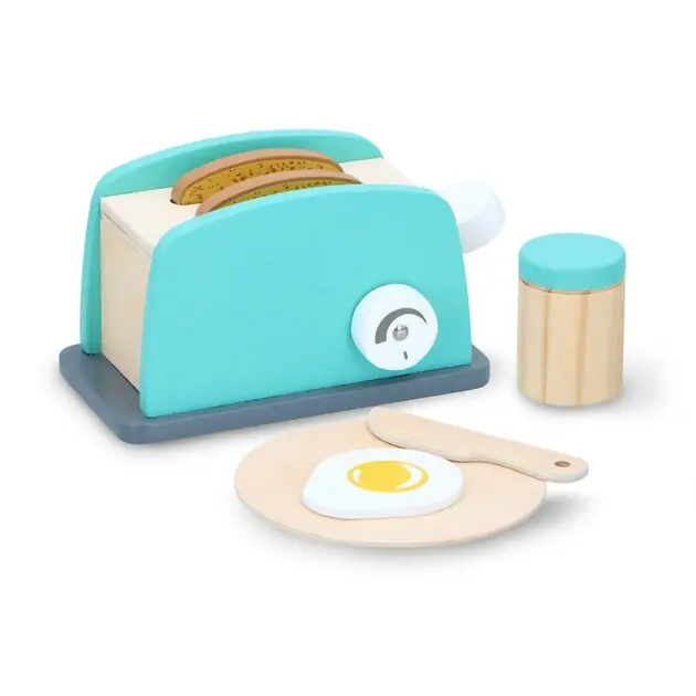 Beste Prijs Houten Broodrooster Set, 7dlg.