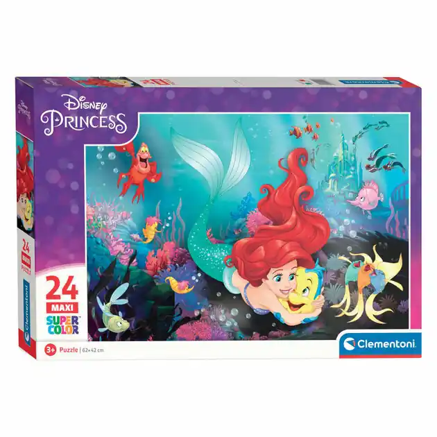 Snelle Levering Clementoni Maxi Legpuzzel Disney Little Mermaid, 24st.