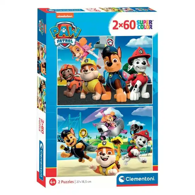 Premium Clementoni Legpuzzel Paw Patrol, 2x60st.