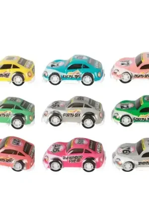 Betaalbaar Turbo Racers Mini Rally Pull-backauto's, 9st.