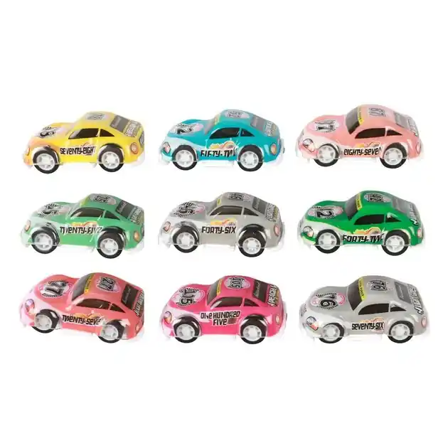 Betaalbaar Turbo Racers Mini Rally Pull-backauto's, 9st.